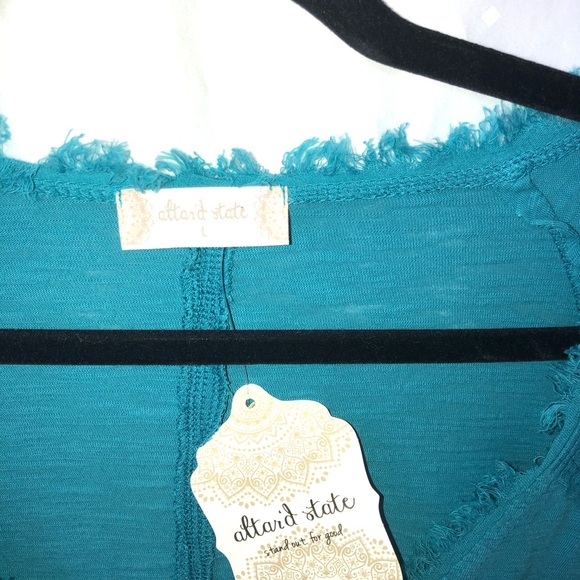 Altar’d State Turquoise Top - Picture 3 of 7